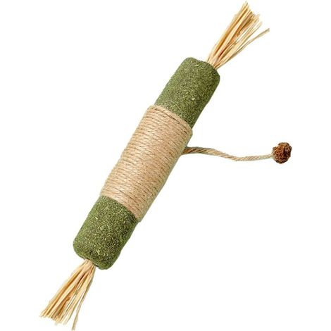Giocattolo extra large all'erba gatta (16,5 x 2,5 cm), adatto a tutti i gatti. Questo giocattolo naturale all'erba gatta permette ai gatti di masticare, graffiare e rilassarsi. Il suo profumo li fa im (1/4)