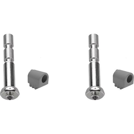 2x Anycubic Kobra 3 Max Bimetalldüse für Kobra 3 Max Combo Schnellwechseldüse aus gehärtetem Stahl, 0,4 mm