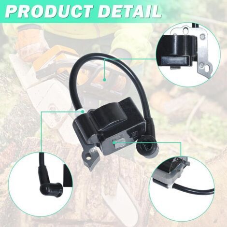 Ignition Coil for FS38 FS45 FS46 FS55 FC55 HL45 KM55 Brush Cutter, Ignition Coil Module with 2 Spark Plug Replacement Parts Lawnmower Durable Accessory 4140 400 1300 (1/2)