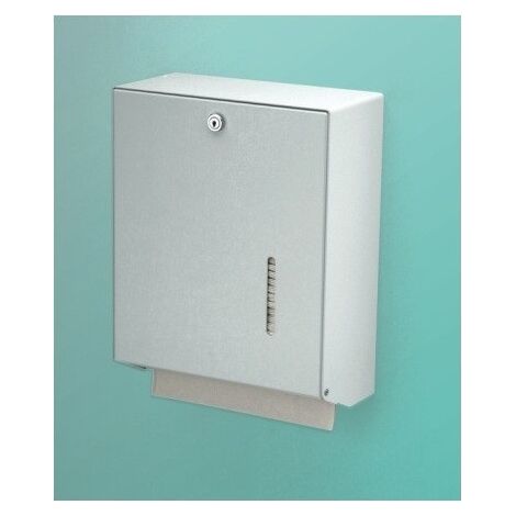 Portasalviette universale 750 con serratura Alluminio bianco