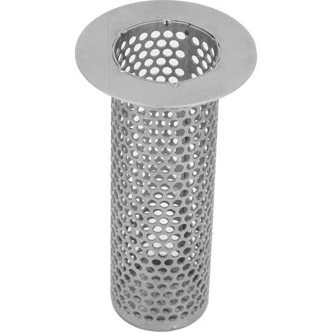 Filtre d'évacuation de sol en acier inoxydable pour évier, bonde de vidange de cuisine et salle de bain, diamètre intérieur 3,3 cm, hauteur 10 cm, diamètre extérieur 5,5 cm