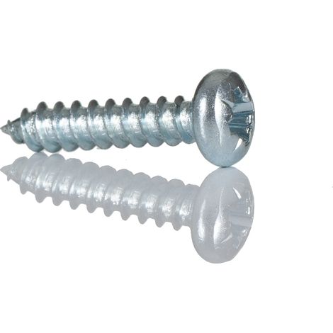 Vis autotaraudeuse RS PRO, N°4 x 13mm, tête Cylindrique, en Acier ( Prix pour Boîte de 100 )