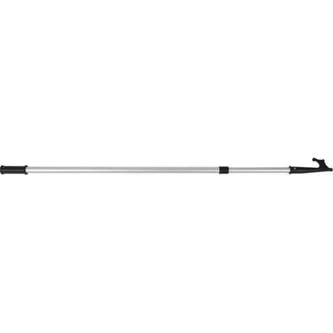 Perche d'amarrage antidérapante, poignée ergonomique robuste, télescopique légère et réglable pour bateau, voilier et yacht, 2 sections : 121,9-218,4 cm / 48-86 pouces. (1/5)