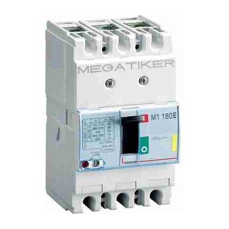 BTIT713E100 MEGATIKER M1 160E Disjoncteur thermomagnétique tripolaire moulé - In= 100 A - Icu 16 kA