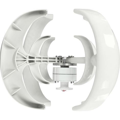 Éolienne 600W 4 pales Générateur AC 48V Moteur Solaire Système Lanterne Double Couche Blanche (1/5)