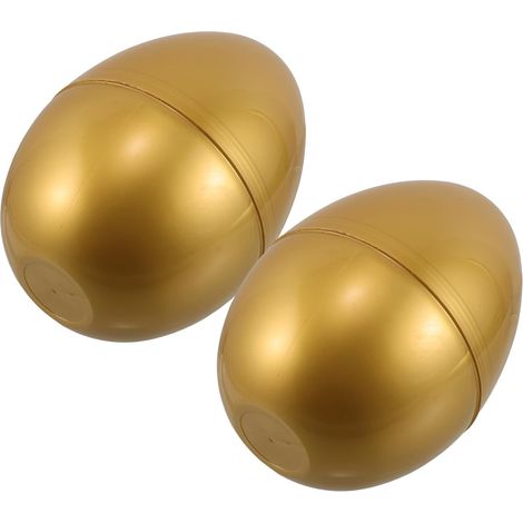 2 Pièces Œuf Extra-large en Plastique Doré Rechargeable, Ouverture (1/5)