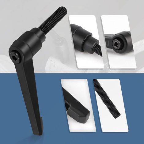 4PCS Poignées de Serrage Réglables M10x25mm, Poignée de Levier de Serrage Rapide en Acier avec 25mm Goujon (1/5)