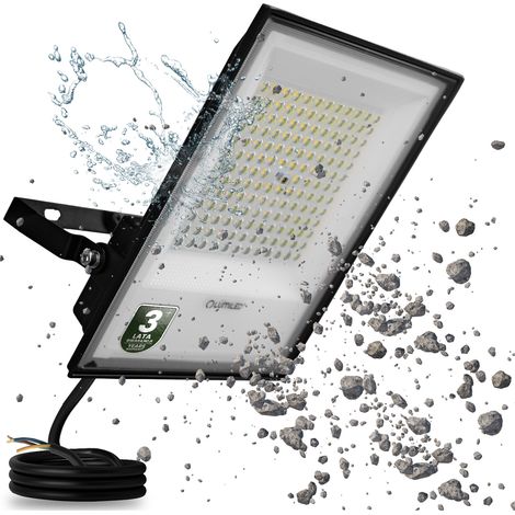 Foco LED brillante para exteriores, resistente al agua, 50 W, 5500 lm, 4000 K, IP65 LUMILED