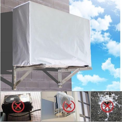 Outdoor Air Conditioner Cover, Waterproof Outdoor Air Conditioner Cover, Dust and Snow Protection Cover (Size: 100x41x80cm) (1/4)
