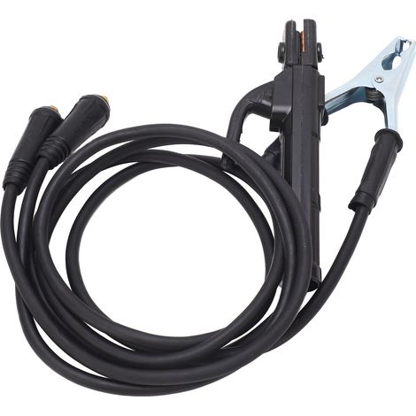 Porte-électrode de soudage 200 A en laiton, pince de masse pour machine à souder, accessoires de rechange avec câble de 1,5 mètre (1/5)