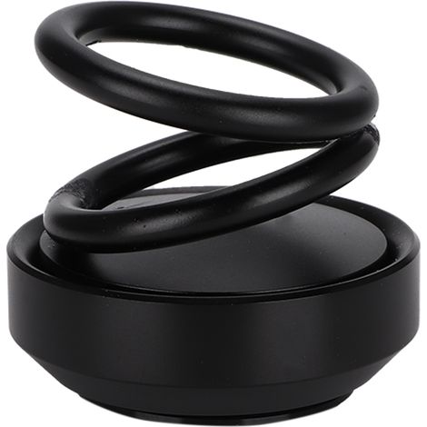 Support de suspension double boucle pour parfum de voiture, en métal, pour véhicule (noir)