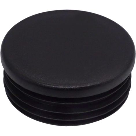 Lot de 20 inserts de tubes ronds de 60 mm, bouchons de poteau de clôture en plastique noir, bouchons de tuyau, noir RAL 9005 (1/5)
