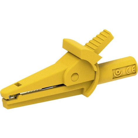 Electro PJP 5002-IEC-d4-CD1-J Morsetto a coccodrillo Giallo Campo di serraggio max.: 9 mm Lunghezza: 51 mm 1 pz. (1/2)