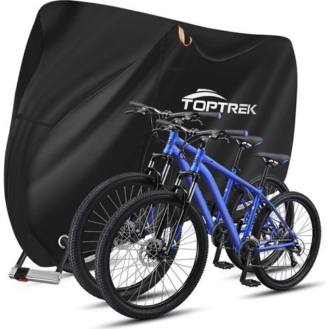 Toptrek Fahrradabdeckung 2 Fahrräder 210D Oxford Wasserdicht 210x110x95cm (1/5)