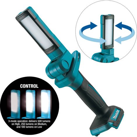 Makita DML816 18V / 14.4V LXT Lithium Ion Florescent 7 18 LED Light Pivot Torch (1/10)