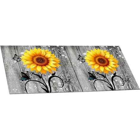 Tapis anti-poussière à motifs floraux pour lave-linge et sèche-linge (partie supérieure) (1/5)