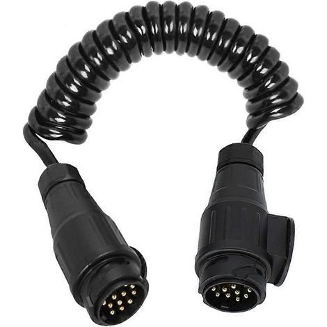 Câble d'extension de remorque de 3 mètres avec connecteur de feux mâle 13 broches vers mâle 13 broches, prise pour tableau électrique de caravane (1/5)