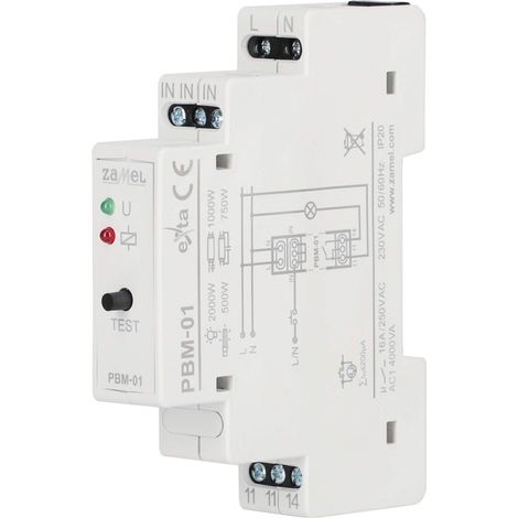 EXTA PBM-01 BISTABLE Relay, 230 V, Bianco (1/4)