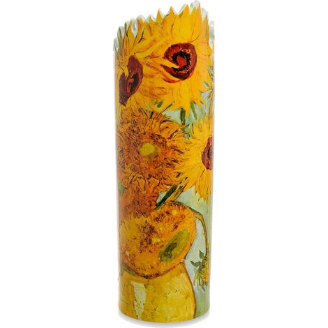 Vase en céramique silhouette Van Gogh - Tournesols (1/3)