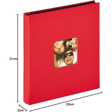 Album Photo Rouge 400 Photos 10x15 cm Album à Enfiler avec découpe de Couverture,EA 110 R Rot (1/5)