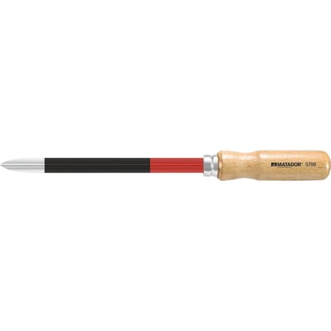 Matador – Raschietto concavo triangolare, DIN 8350, 200 mm, 0788 0002