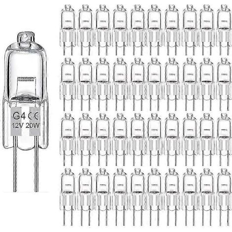 Lotto di 10 lampade alogene G4 da 20 W 12 V per la luminosità ottimale (1/5)