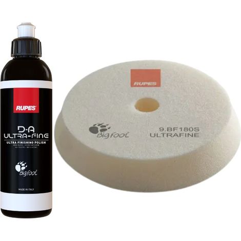 RUPES KIT ULTRAFINE 250ML + TAMPONE 9.BF180S - FINITURA A SPECCHIO PROFESSIONALE