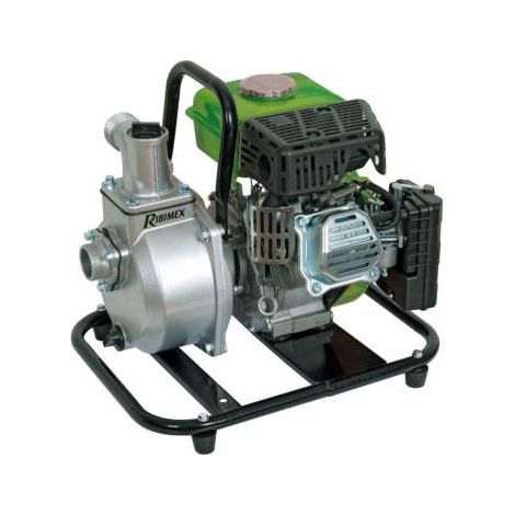 Ribimex – Pompe à moteur essence auto-amorçante – Débit 17000 l/h – Hauteur d'élévation 22 m – 79,6 cc – Démarrage cordon auto-enroulant