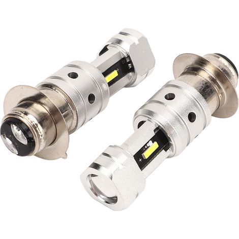 Geeignet für H6 H6M P15D 100W Motorrad-LED-Scheinwerferlampen mit Doppellinsen, 6000K weiß.