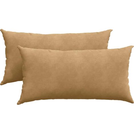 Maison Exclusive - Coussins de canapé 2 pcs Marron 80 x 40 cm