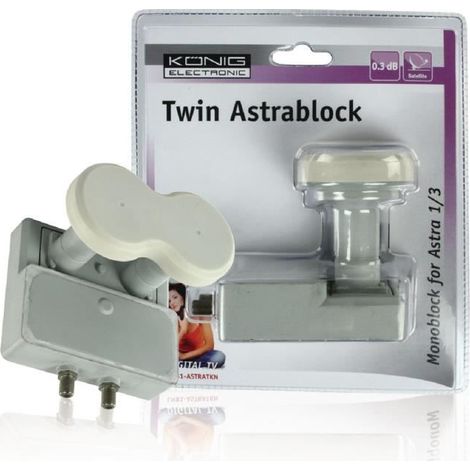 LNB monobloc double 4.3 ° 0,3 dB