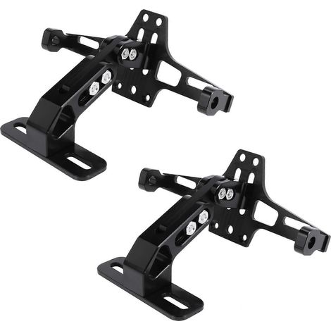 2 supports de plaque d'immatriculation moto CNC avec éclairage LED réglable pour Yamaha BWS R25 R3 MT03 MSX (1/5)