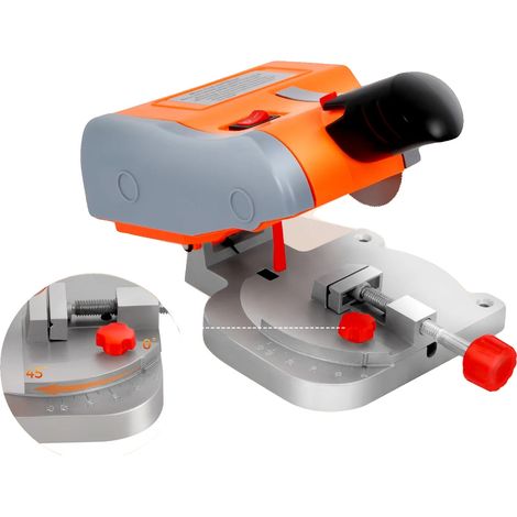 Mini sierra de mesa, 7800 RPM, ángulo de corte ajustable, enchufe europeo. (1/5)