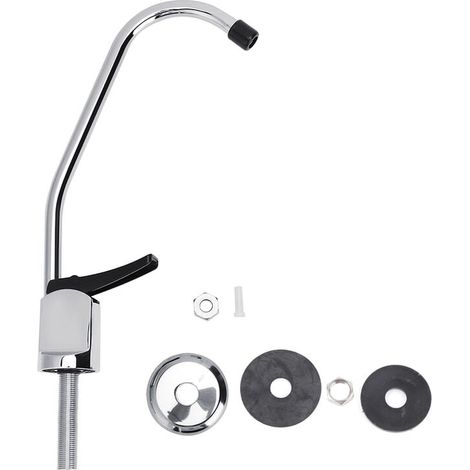 Grifo de agua, grifo de cocina universal tipo prensa para filtro de agua, suavizador, purificador de agua, electrolizador, mezclador de lavabo (1/4)
