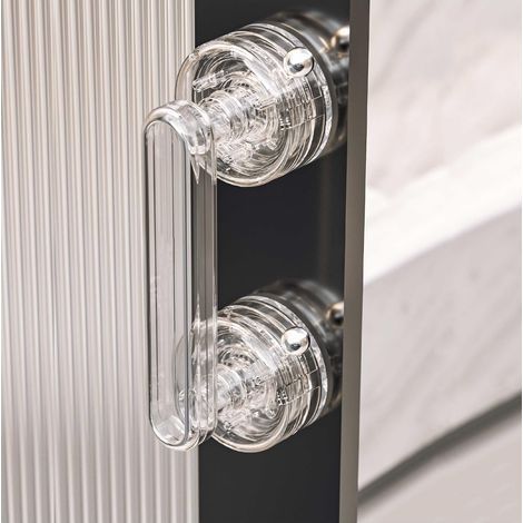 Poignée de ventouse transparente pour toutes sortes de salle de bain porte de cuisine porte de douche porte coulissante en verre armoire tiroir (1/5)