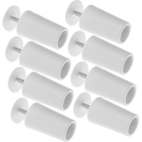 Lot De 8 Butées pour Volets Roulants Blanc, Pièces De Rechange Adaptées, Accessoires en Plastique, Réparation De Stores De Fenêtre, Remplacement Piston Moustiquaire, Fixation Sécurisée (1/5)