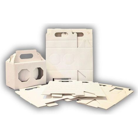 Scatoletta bianca per 2 vasetti di miele da 250 g (10 pezzi)