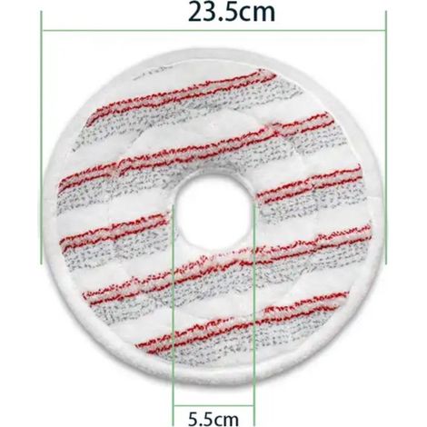 2 ricariche per mocio compatibili con i panni di ricambio Vileda Spin & Clean - Ricariche per mocio Vileda - rosse (1/3)