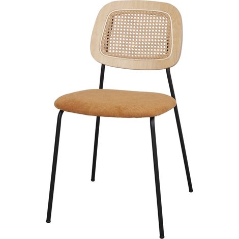 AUTRES Chaise tapissée avec un style Mid Century - modèle 009 - curry (1/4)