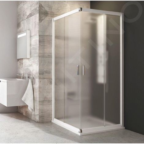 Ravak Blix - Cabine de douche en quatre parties BLRV2-80, 78-80 cm, blanc/verre Grape 1LV40100ZG (1/5)