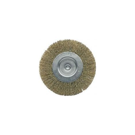 BELLOTA cepillo acero circular 50807 100 mm , Cepillo circular acero latonado 50807/100 Tamaño: 100 mm Características: Forma del alambre: Ondulado Tamaño del alambre: (1/5)
