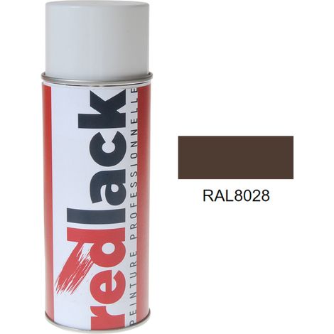 Bomboletta di Vernice spray 400ml – RAL 8028 – Marrone terra – satinata – multisupporto – Redlack