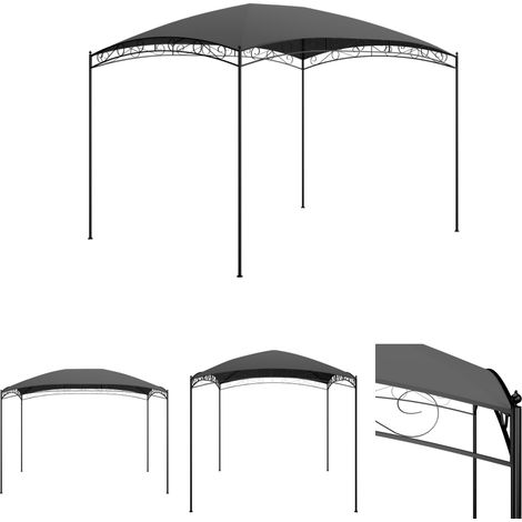 The Living Store Pavillon 3x4x2,65 m Anthrazit 180 g/m² -  Pavillons & Partyzelte (1/5)