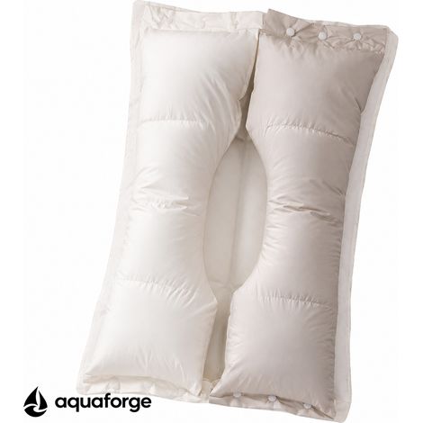 Almofada Cervical Ergonómica Algodão Hipoalergénica Respirável Capa Removível 45 x 65 cm (1/5)