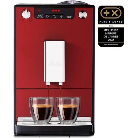 Machine a Cafe  a Café broyeur a Grain MELITTA Solo - Rouge Chili
