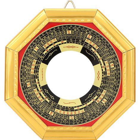 Traditioneller chinesischer Feng-Shui-Bagua-Spiegel, konkav, Schutz, Glück, Büro, Zuhause (1/5)