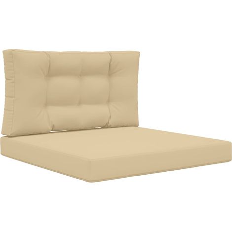 Maison Exclusive - Sofakissen für draußen 2 pcs Beige Polyester