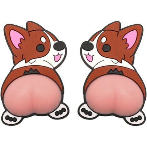 Cute cartoon corgi butt sticker, rearview mirror, door frame, anti-collision decal, decal (1/5)