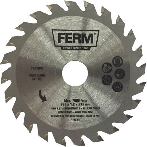 FERM Hoja de corte de precisión 24T (TCT) para CSM1043