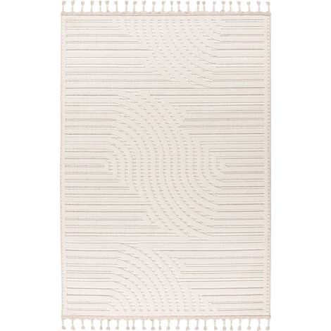 Tapis intérieur ivoire robuste et déperlant polypropylène - 230 x 160 cm (1/5)
